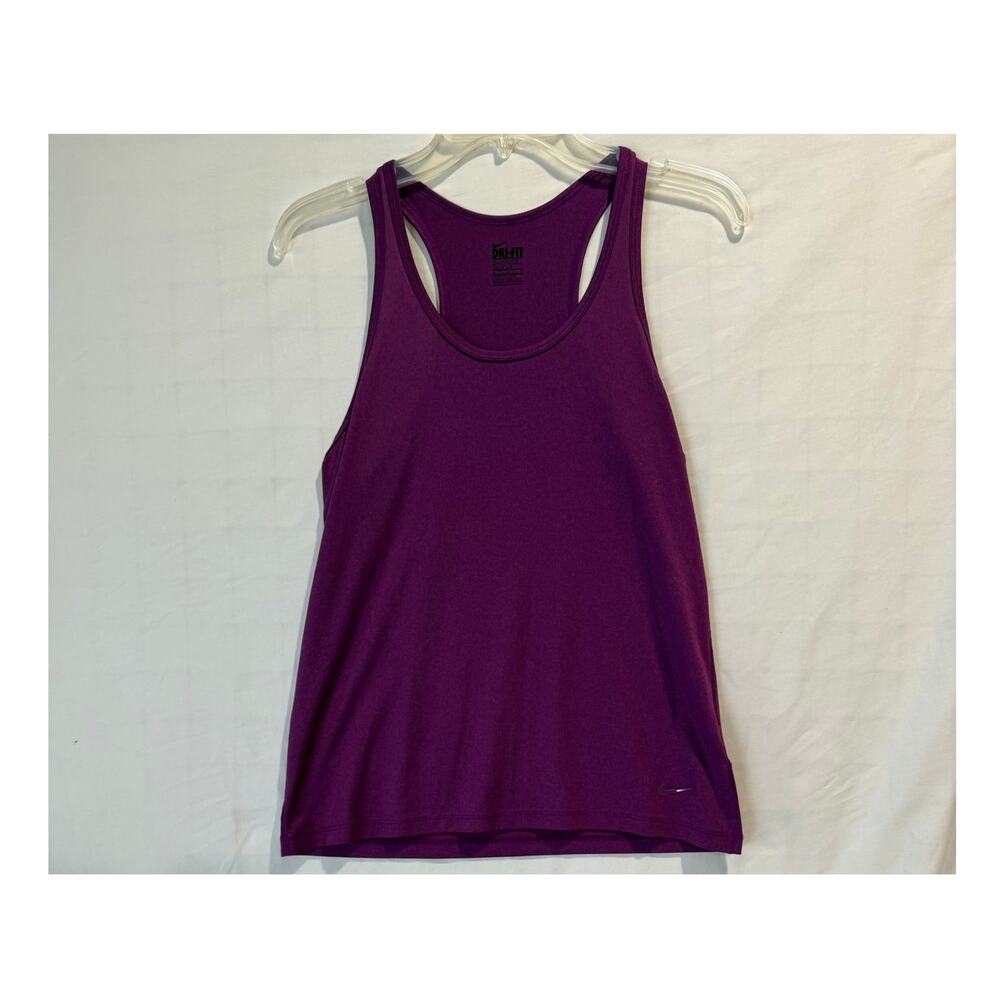 Women's Nike Dri-FIT racerback tank top purple athletic work out running Medium